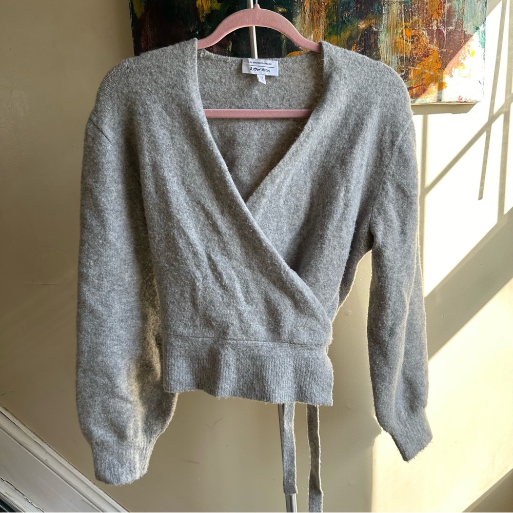& Other Stories Wrap Crop Cardigan